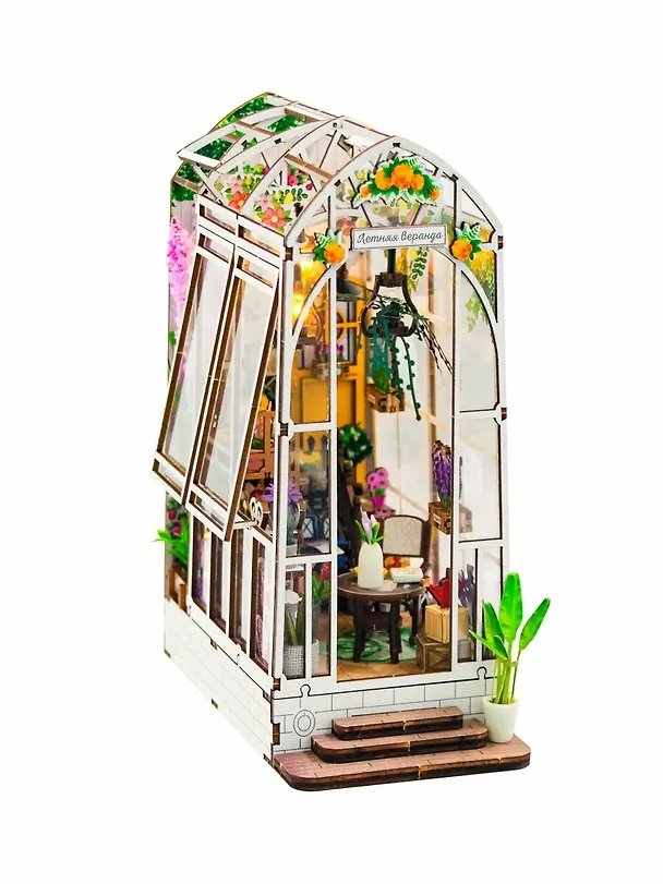 Румбокс MiniHouse DIY "Летняя веранда". Сборная модель (15.6х9.5х20) 3059147 — 5