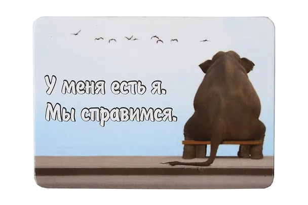 Сувенир МАГНИТИК Магнит 9,5*6,5см "Афоризмы":"У меня есть я..." 2361576 — 1