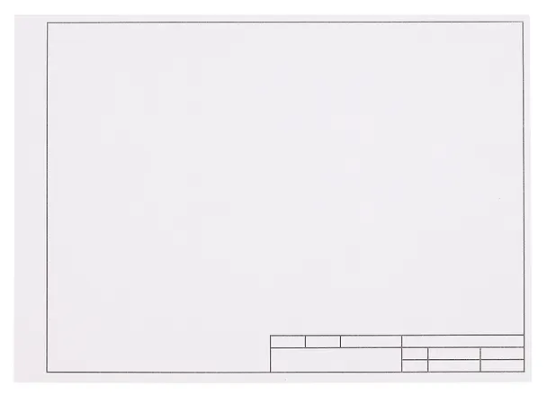 Папка для черчения А4 10л рамка горизонтальная, 180г/м2, GoodMark 3103447 — 2