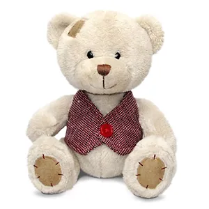 Мягкая игрушка Медведь Берни в жилетке малый (озвученный) (LA 8533F)