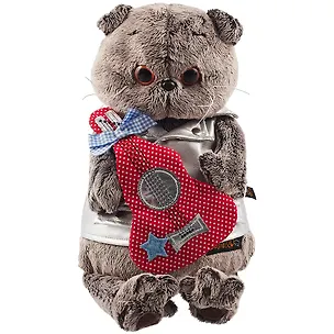 Мягкая игрушка Басик в жилете с гитарой (30 см) (Ks30-104) 2784680