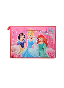 Папка для тетрадей А4 "Принцесса" на молнии с 3-х сторон 33*26см, пластик, с ручками, Disney