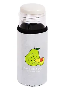 Бутылка в чехле велюр Авокадо (стекло) (400мл) (12-07599-7538)