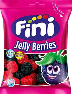 Мармелад жевательный.Красные и черные ягоды в обсыпке, 90г