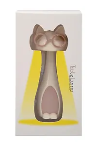 Мини-лампа LED Котик в очках (белая) (пластик) (11х4) (12-LIGHT-531)