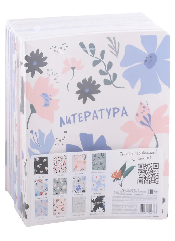 Тетради предметные Be Smart, Sentiment, 48 листов, 12 штук 2900035 — 1