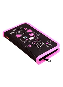 Пенал школьный 1отд. "Kitty" 19*11,5см, молния