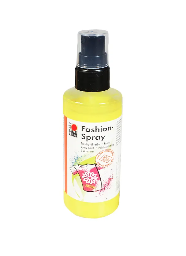 Краска-спрей по ткани Marabu-Fashion Spray цв. 020 Лимон (171950020) (100мл) 2418743 — 1