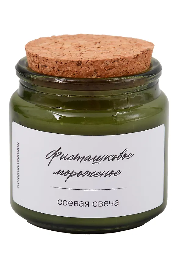 Свеча ароматическая (Фисташковое мороженое) (100мл) (сФм1) 3153876 — 1