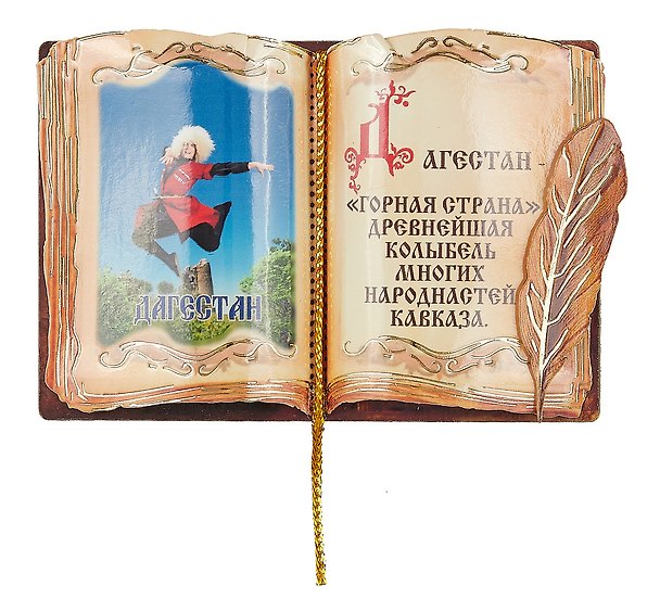 ГС Магнит Дагестан Книга вид 3 (7,5см)(дерево) 2950089 — 1