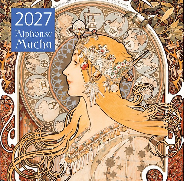Календарь 2027г 300*300 "Альфонс Муха" настенный, на скрепке 3175231 — 1
