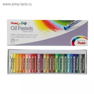 Пастель масляная 25цв к/к, Pentel — 224049 — 1