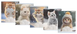 Тетрадь в косую линейку Listoff, "Котята", 12 листов