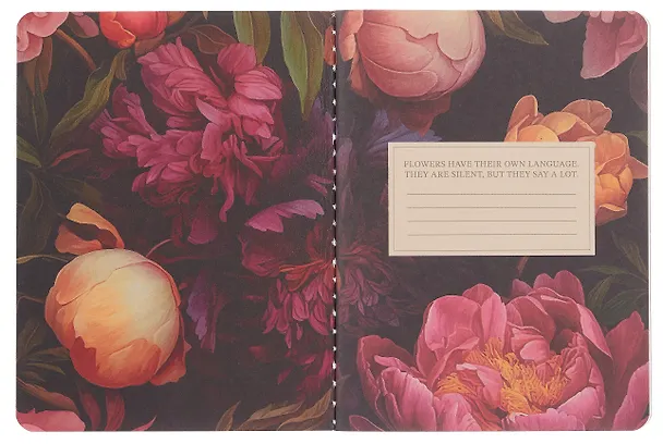 Записная книжка «Blossom» А6, 32 листа, нелинованная, фиолетовый, сшивка 3077745 — 3