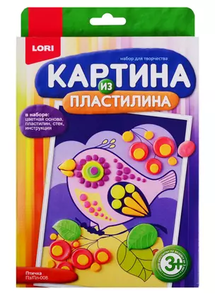 Картина из пластилина LORI Птичка — 2765173 — 1