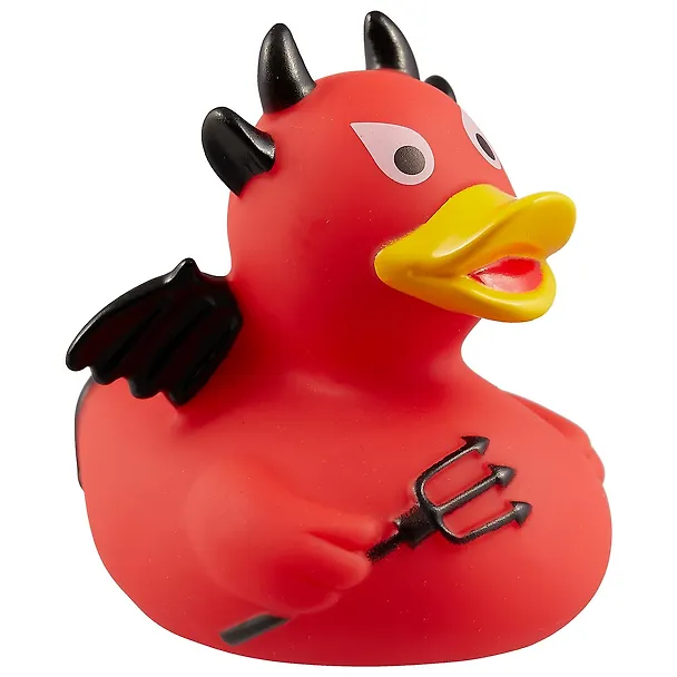 Игрушка для ванной, уточка резиновая FUNNY DUCKS "Уточка дьявол" (1829) 2563494 — 1