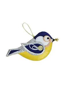 Игрушка "Синица" из бумаг ручного отлива 00008769 (Нот)