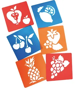 Набор трафаретов Фрукты (6 видов) (2470639) (упаковка)