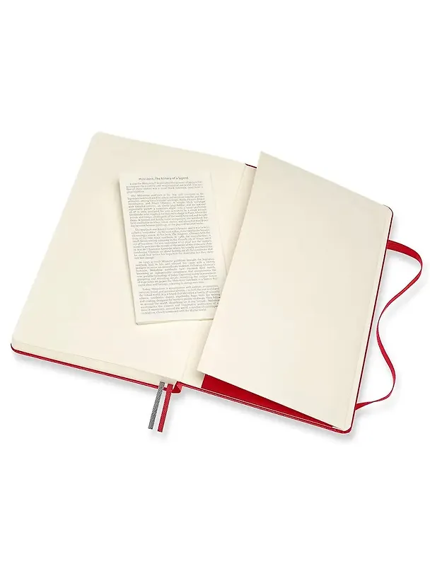 Книга для записей А5 200л лин. "CLASSIC EXPANDED Large" тв.обл., красный, резинка, 2 ляссе, Moleskine 255754 — 7
