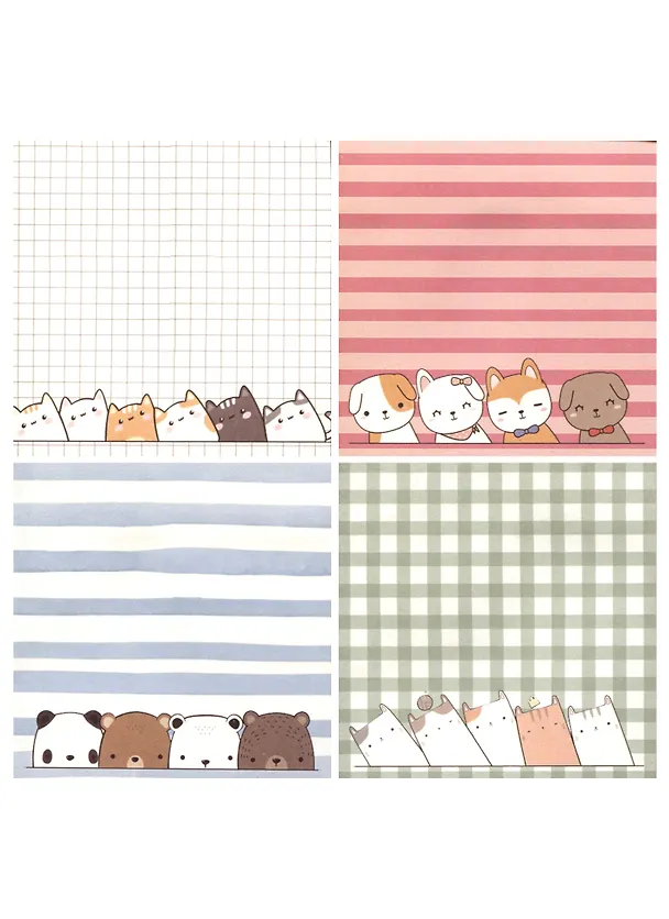 Блок бумаги 80*80 самоклеящийся 80 листов, "Cute animals", в ассортименте 2947695 — 2