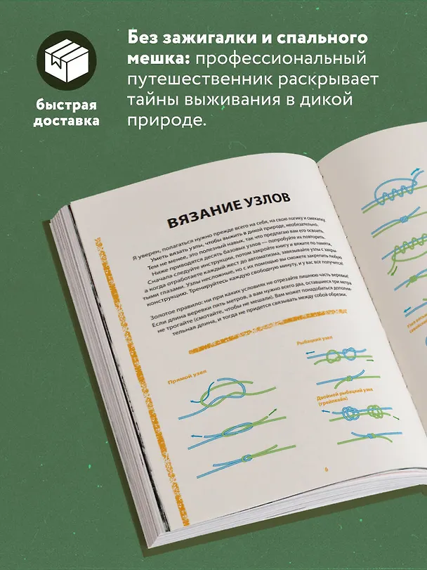 Книга Выживание в дикой природе. Пошаговое иллюстрированное руководство (Дени Трибодо) — 6
