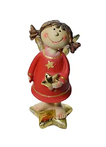 Фигурка Ангел красное платье (2 вида) (11см) (564606) (Ремеко)