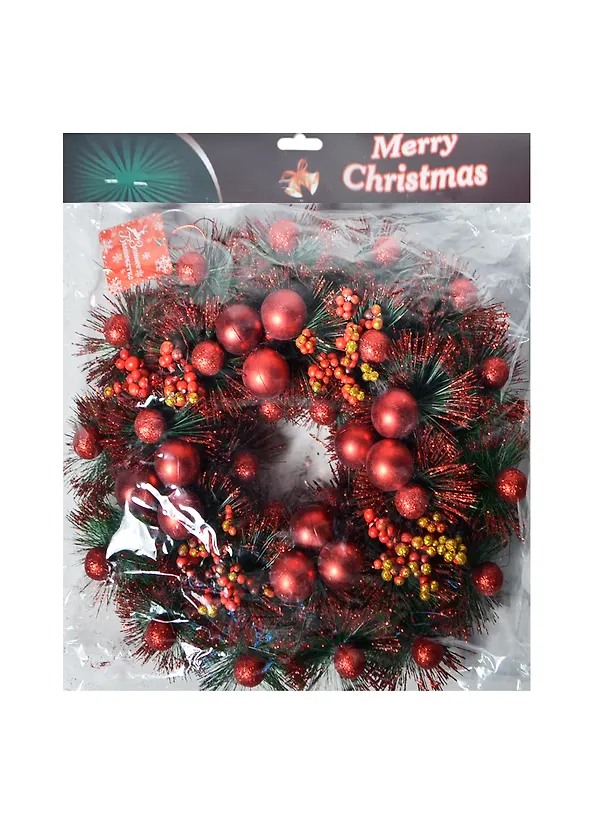 Венок новогодний d 30 см Зимние ягоды (826750) (Сима-ленд) 2435599 — 1