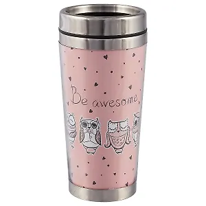 Термостакан Be awesome (совы) (пластик) (400мл)