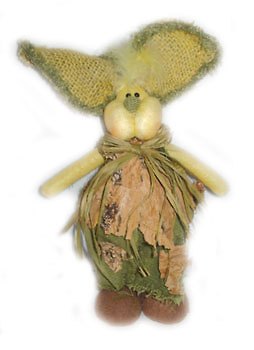 Декоративное украшение Заяц (в тапочках, коричневый) (16314) 2195195 — 1