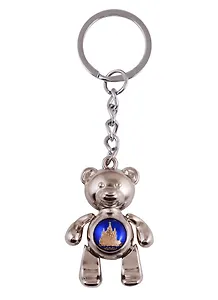 Брелок-мишка Москва ХВБ 10см (цв.серебро) (123CHE-18B)