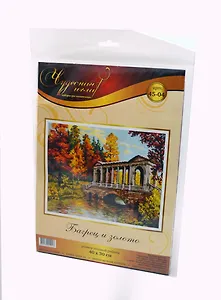 Набор д/творчества ЧУДЕСНАЯ ИГЛА 45-04 Набор для вышивания "Багрец и золото"  40*30см.