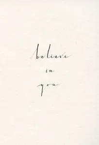 Открытка одинарная «Believe in you»