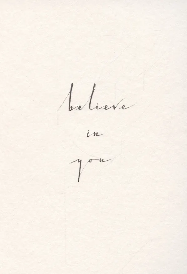 Открытка одинарная «Believe in you» 3041067 — 1