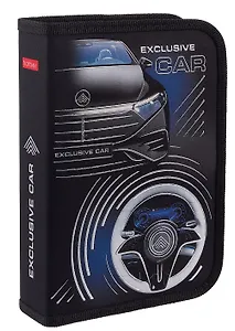 Пенал 1 отделение "Exclusive car" 20*14, ткань/картон