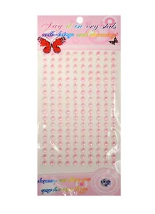 Стразы рисинки на подвесе, 180 шт, 8 мм, розовые