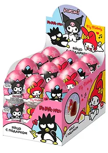 KUROMI, Y ELODY, BAD BADTZ-ARU Яйцо из глазури с подарком, 20г