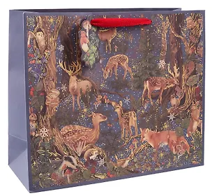 Пакет А4 32*26*12 "Новогодний лес" НГ, бум.мат.ламинат 3103172