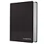 Записная книжка А6 80л кл. "Studio. Черный", иск.кожа,интегр.обл., скругл.углы, ляссе — 3113564 — 1