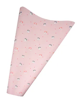 Бумага упаковочная 70*100см "Love. Розовый" глянц., инд.уп. 3127951