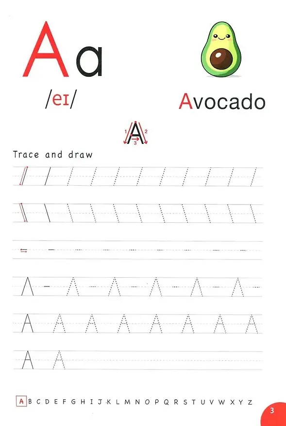 Книга ABC. Handwriting Workbook for Kids. Прописи для детей по английскому языку (Кристина Заграбчук) — 3
