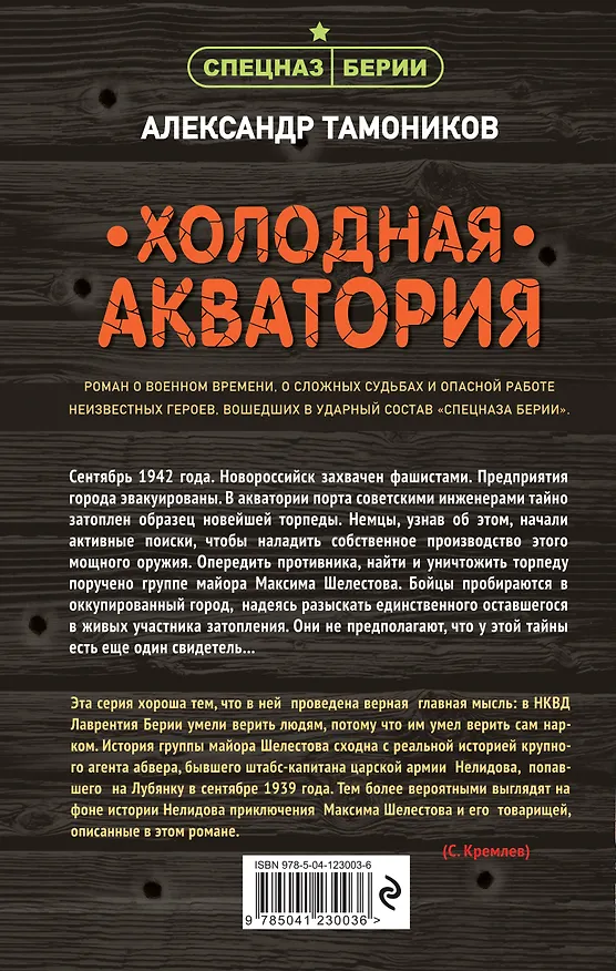 Книга Холодная акватория (Александр Тамоников) — 2
