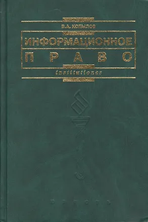 Книга Информационное право ()