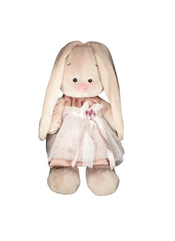 Мягкая игрушка Зайка Ми в бежевом платье (31 см) (StM-005) 2376394 — 1