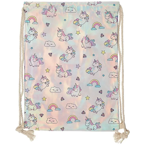 Мешок для сменной обуви «Unicorn pattern» металлик, 31X43см 249928 — 3