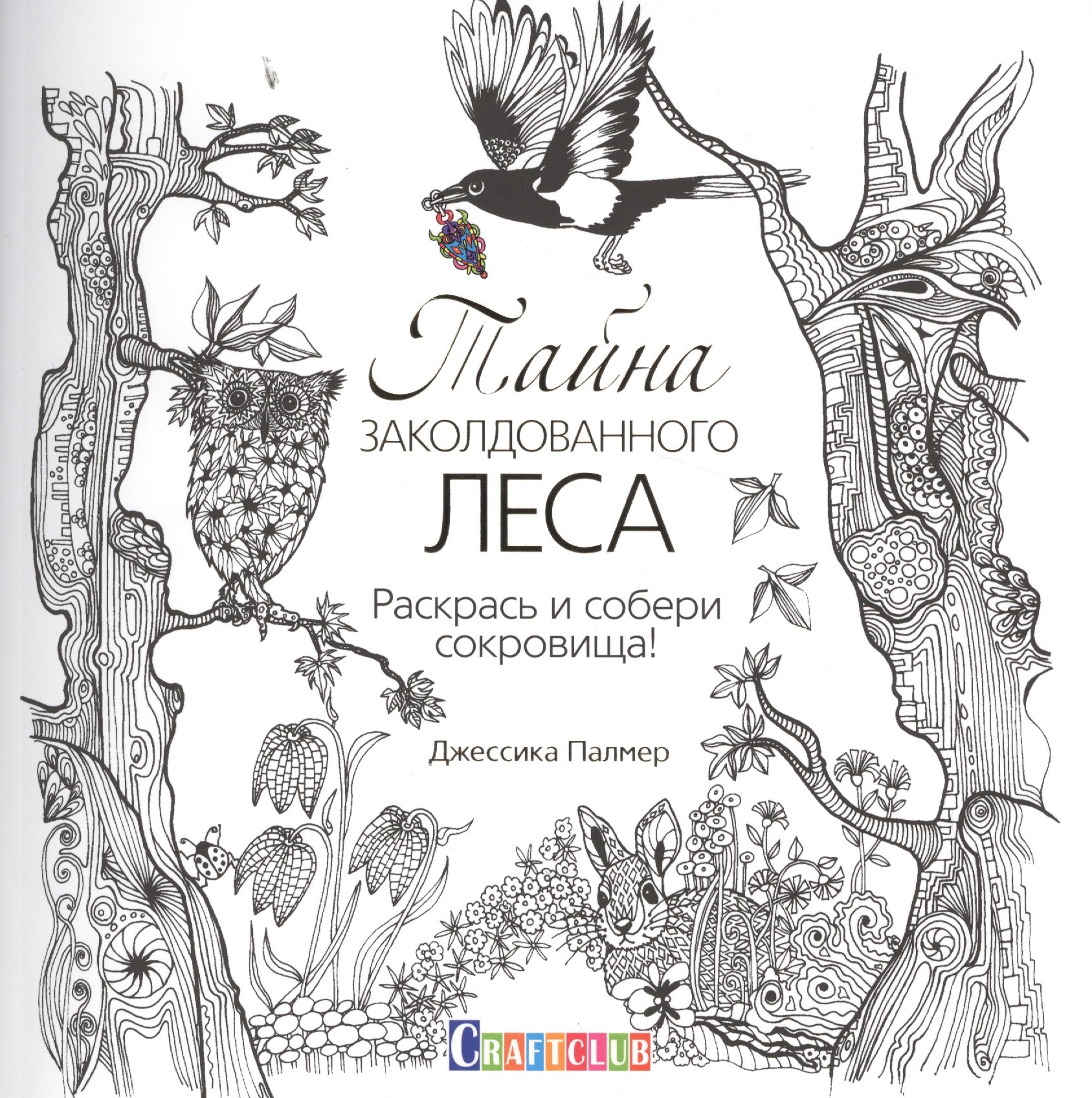 

Тайна заколдованного леса. Раскрась и собери сокровища!