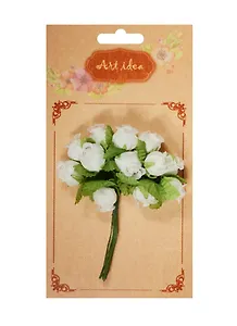 Розы в букетиках (молочный) (11-00530-6)