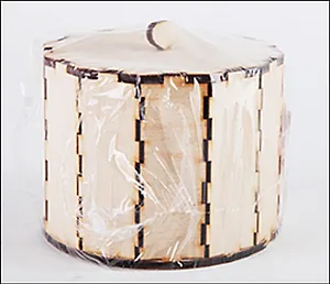 Заготовка деревянная, Полноцвет, Шкатулка "Круглая"