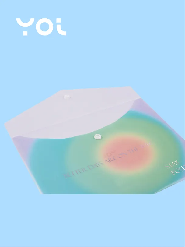 Папка -конверт «Rainbow» А5 на кнопке, Yoi 3070663 — 3