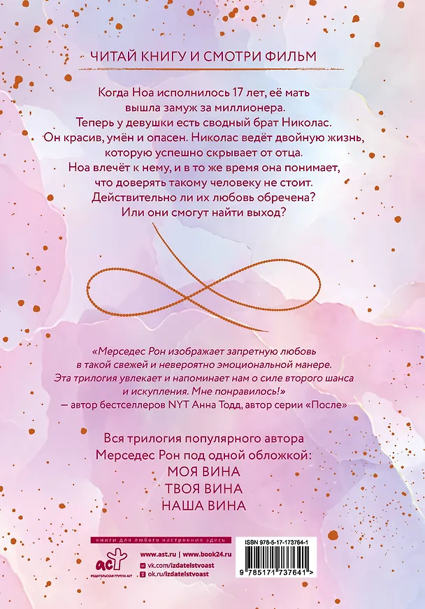 Книга Моя вина. Трилогия в одном томе (Мерседес Рон) — 2