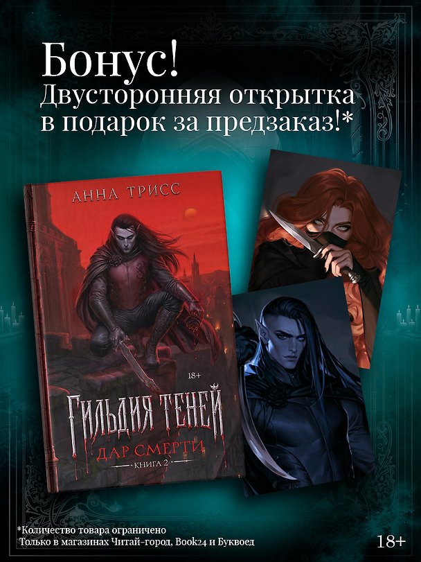 Книга Гильдия теней. Дар смерти. Книга 2 (+эксклюзив за предзаказ) (Анна Трисс) — 1